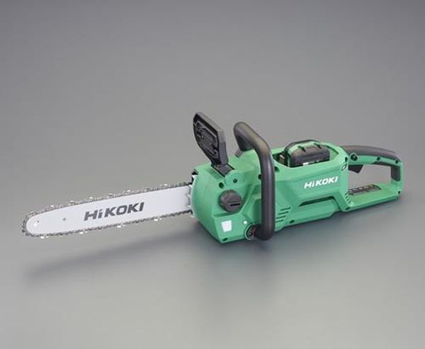 ●有効切断長…350mm●ガイドバー長さ…350mm●チェン形式…90PX-52E●刃のピッチ…3/8”●オイルタンク容量…100mL●給油方式…自動(吐出量調整式)●バッテリー…リチウムイオン(36V/2.5Ah）●充電時間…実用充電：約19分満充電：約25分●モーター…直流ブラシレスモーター●サイズ…(L)760×(H)214×(W)247mm●重量…4.6kg●付属品…バッテリー×1充電器チェーンケースチェーンオイル（50ml）電池カバー●モーターの高トルク化により、高負荷切断でもソーチェンが止まりづらく、負荷の大きい丸太切断でも軽快に作業できます。●ブラシレスモーターとダイレクトドライブ構造（スプロケットとモーターが直結）により軽量・低振動・高耐久を実現。作業がラク＆長く使えます。●ソーチェン交換の完全ツールレス化を実現。軽く回せるテンションダイヤルで、張り調整も簡単！大形ノブ：大形ノブを回すだけでサイドカバーが外せます。テンションダイヤル：テンションダイヤルで張り調整もツールレスEA898CJ-6A楽天 HD店