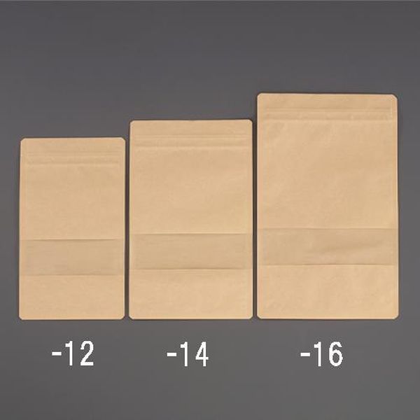 【メーカー在庫あり】 エスコ ESCO 180x120mm チャック付紙袋(窓付/50枚) EA944CK-12 HD店