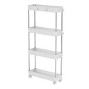 【メーカー在庫あり】 エスコ ESCO 400x130x845mm 収納ラック(4段/スリム/キャスター付) EA951FE-133 HD店(2)