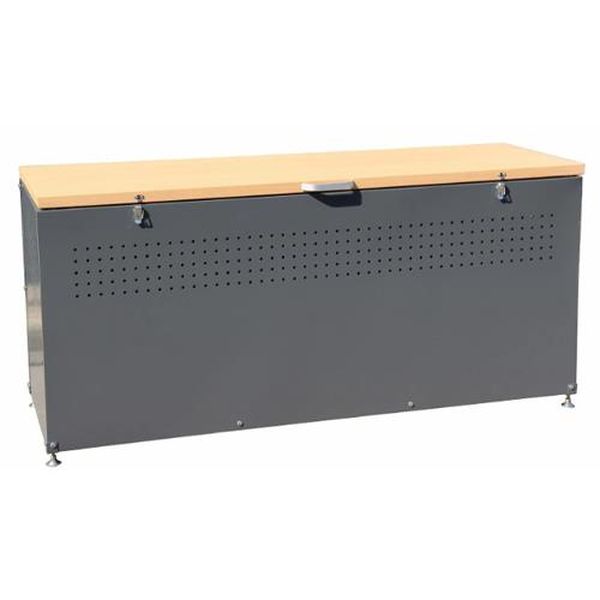 【メーカー在庫あり】 エスコ ESCO 1500x500x665mm ダストボックス(スチール製) EA995AA-574A HD店