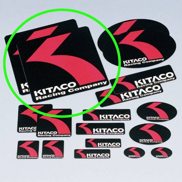 【メーカー在庫あり】 キタコ オリジナルステッカー 四角タイプ 240x240 000-0001203 HD店