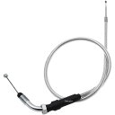 【メーカー在庫あり】 キタコ ステンレススロットルケーブル ノーマル長 ステンメッシュ モンキー/ゴリラ 905-1083300 HD店