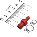 【メーカー在庫あり】 キタコ ホースジョイント φ5←→φ8タイプ レッド 993-0005080 HD店