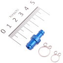 【メーカー在庫あり】 キタコ ホースジョイント φ6←→φ8タイプ ブルー 993-0016080 HD店