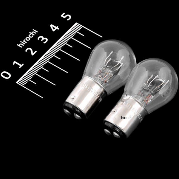 【メーカー在庫あり】 M H マツシマ 口金ダブル球 6V10/3W ストップ/テール球 (クリア) (2個入り) A3303 HD店