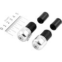 【メーカー在庫あり】 ハリケーン アルミ削り出しサイドキャップ シルバー Φ7/8インチハンドル用 HB0311A HD店