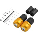 【メーカー在庫あり】 ハリケーン アルミ削り出しサイドキャップ ゴールド Φ7/8インチハンドル用 HB0311G HD店