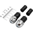 【メーカー在庫あり】 ハリケーン アルミ削り出しサイドキャップ クロームメッキ Φ7/8インチハンドル用 HB0316C HD店