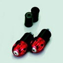 【メーカー在庫あり】 ハリケーン アルミ削り出しサイドキャップ レッド Φ7/8インチハンドル用 HB0316R HD店