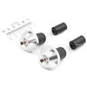 【メーカー在庫あり】 ハリケーン アルミ削り出しサイドキャップ シルバー Φ7/8インチハンドル用 HB0318A HD店