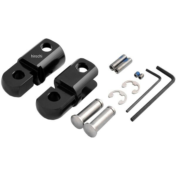 【メーカー在庫あり】 キジマ ステップアップブラケット2 FXDWG 黒 (左右ペア) HD-05267 HD店