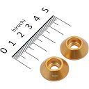 【メーカー在庫あり】 ハリケーン M6 アクセントワッシャー 2個セット ゴールド HN1106G HD店