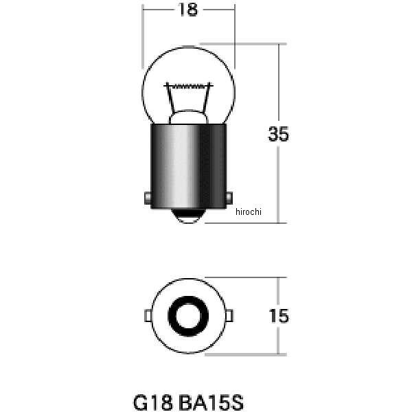 M&H マツシマ 口金シングル球 12V23W ウインカー球 (パープル) (1個売り) 1P5115PP...