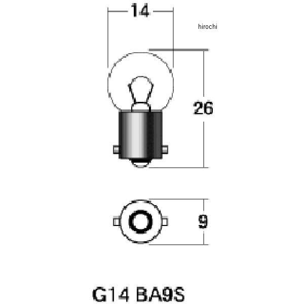 M&H マツシマ 口金シングル球 12V 6W ウインカー球 (クリアー) (1個売り) 1P7512 HD店