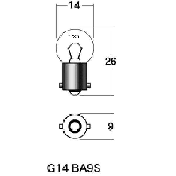 【メーカー在庫あり】 M&H マツシマ 口金シングル球 12V8W ウインカー球 (クリアー...