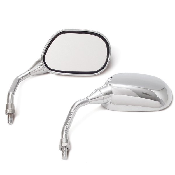 【メーカー在庫あり】 SP武川 ミニミラー M8mm 逆ネジ右ミラー 取付け時 幅165mm 高さ155mm ミラー寸法..