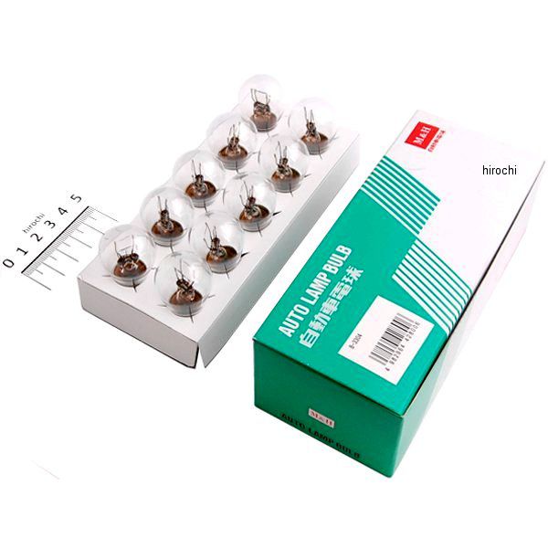 M&H マツシマ ノーマルバルブ 6V17/5.3W ストップ/テール球 ウインカー/ポジション球 (クリア) 1箱 (10個入り) B-3304 HD店