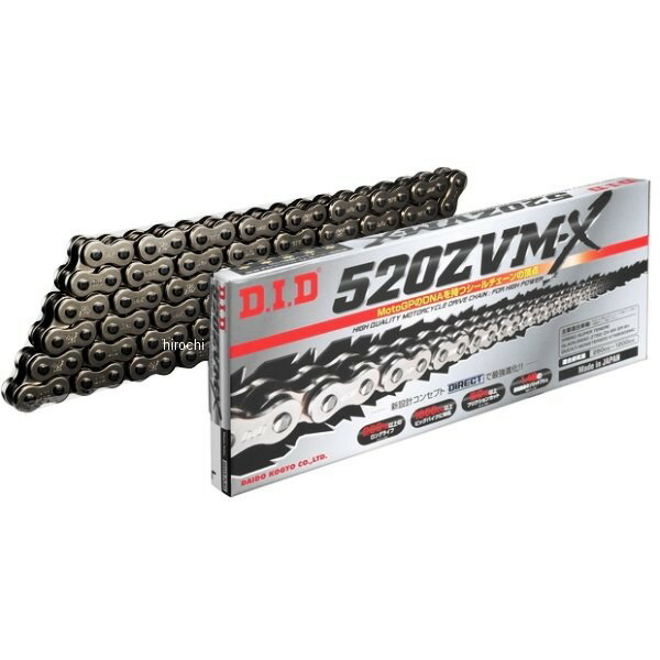 4525516338394 DID 大同工業 チェーン 520ZVM-X シリーズ スチール (148L) カシメ 520ZVM-X-148L-ST HD店