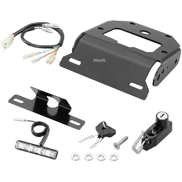 【メーカー在庫あり】 キタコ フェンダーレスキット 16年以降 グロム ヘルメットロック付 黒 691-14442..