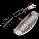 【メーカー在庫あり】 キタコ LED テールランプ スーパースリム クリアレンズ 汎用 (12V車) 801-0900100 HD店