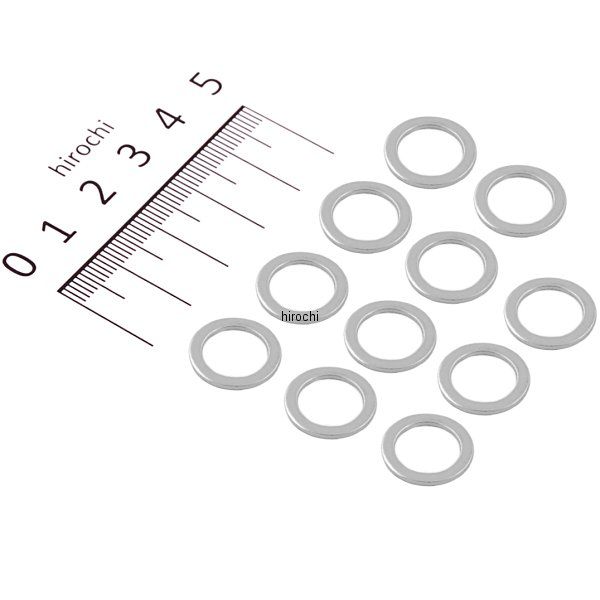 【メーカー在庫あり】 ポッシュ POSH アールズ ブレーキ ホース ガスケット アルミ 10個入り 550023 HD店