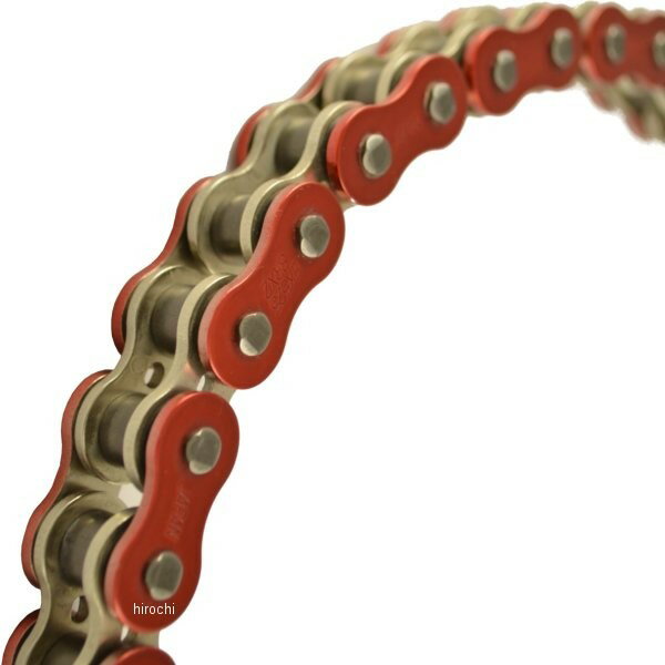 EKチェーン 江沼チェーン シリーズ 114L カシメジョイント 赤/シルバー 525SRX2 HD店