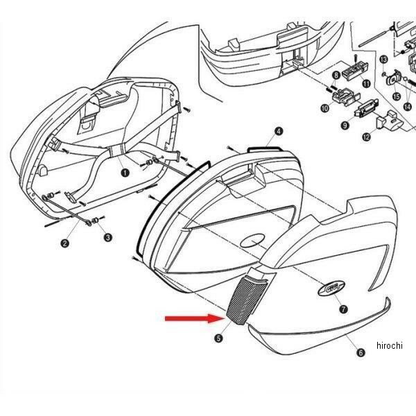 【メーカー在庫あり】 ジビ GIVI サイドケース用 Z1424TR リフレクター左右セット TECH V35NT用 76086 HD店 3