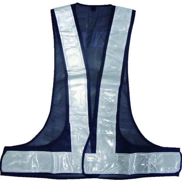 【メーカー在庫あり】 (株)ミズケイ ミズケイ 安全ベスト/70mmタイプキングサイズ(紺/白) 5917622 HD店