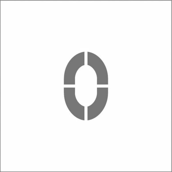 【メーカー在庫あり】 (株)アイマーク IM ステンシル マグネット 0 文字サイズ100×65mm ASTM010065 HD店