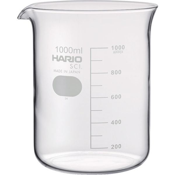 【メーカー在庫あり】 B1LSCI ハリオサイエンス(株) HARIO ビーカー 目安目盛付 1000ml B-1L-SCI HD店