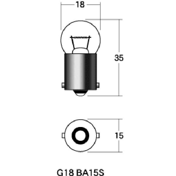 M&H マツシマ 口金シングル球 6V8W ウインカー球 (ブルー) (1個売り) 1P5007BL HD店