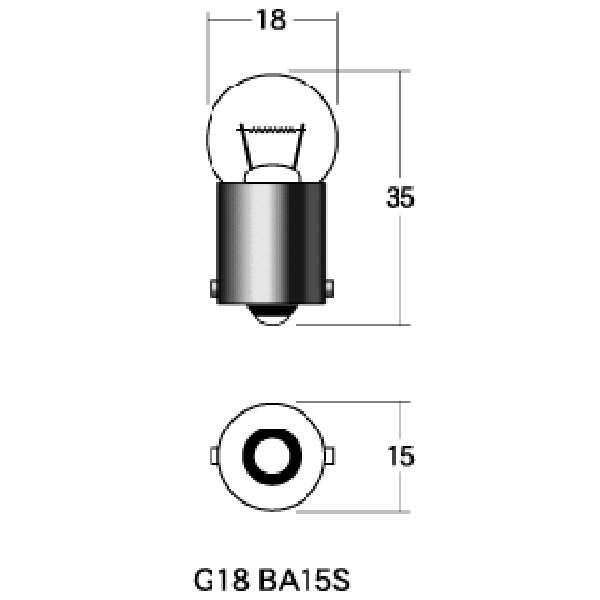 Light Valves - M&H マツシマ 口金シングル球 12V10W ウインカー/ライセンス球 (グリーン) (2個入り) A5108GR HD店