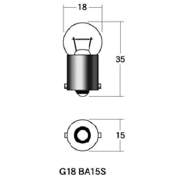 Light Valves - M&H マツシマ 口金シングル球 24V12W (10W) 電動スクーター用 (クリアー) (2個入り) A5208 HD店