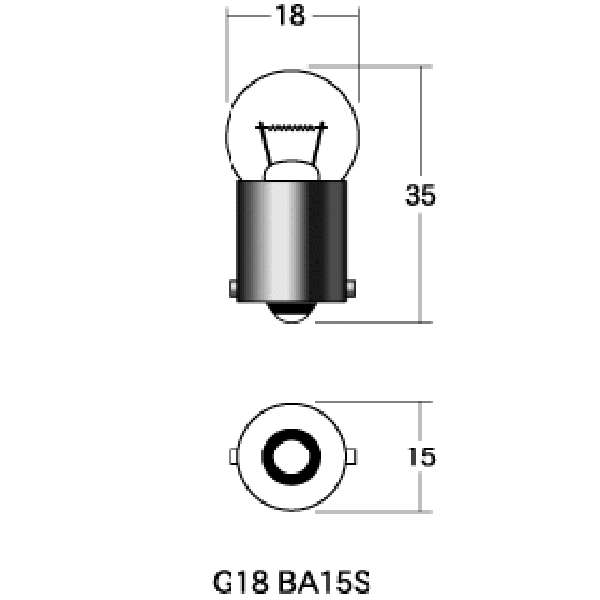M&H マツシマ ノーマルバルブ 6V8W ウインカー球 (オレンジ) 1箱 (10個入り) B-5007OR HD店