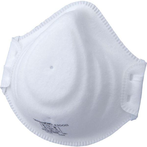 【メーカー在庫あり】 4100B 山本光学(株) YAMAMOTO 使い捨て式防じんマスク サイドバンドタイプ 20枚..