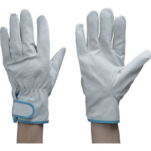 【メーカー在庫あり】 486LL (株)東和コーポレーション トワロン 豚表革手袋 クレストマジックテープ付..