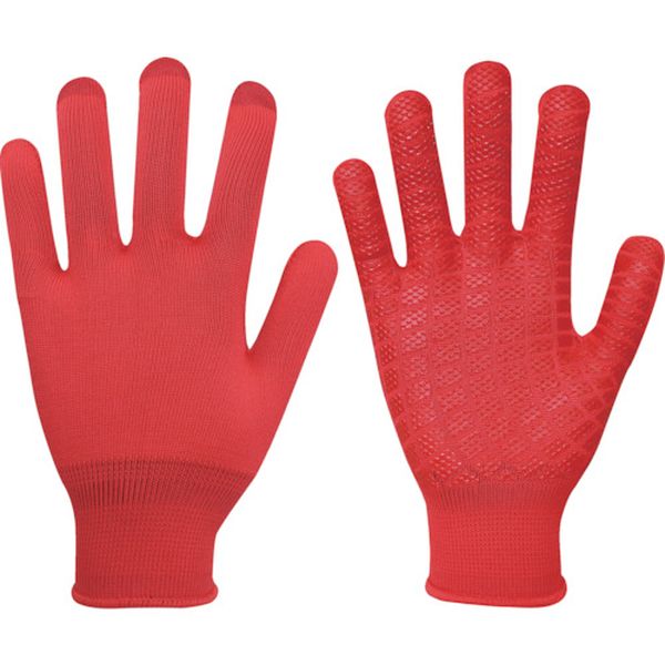 【メーカー在庫あり】 808LRED 福徳産業(株) 福徳 すべり止め手袋 バージョンアップ吸ちゃん レッド L 808-L-RED HD店