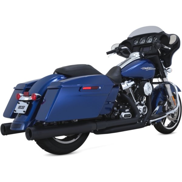 【USA在庫あり】 バンス＆ハインズ VANCE & HINES ヘッダーパイプ Dresser Duals 17年以降 黒 VH0264 HD店