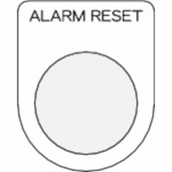 【メーカー在庫あり】 P2541 押ボタン/セレクトスイッチ(メガネ銘板) ALARM RESET 黒 Φ25.5 45×35×2mm ..