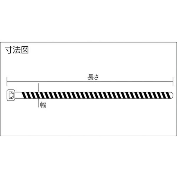 【メーカー在庫あり】 PLT1ML34 ストライプナイロン結束バンド オレンジ/黄 (50本...