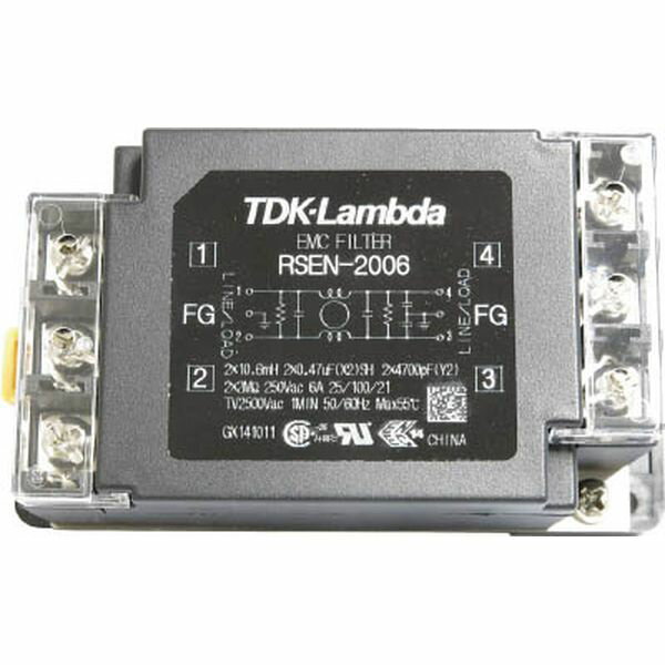 【メーカー在庫あり】 TDKラムダ(株) TDKラムダ ノイズフィルタ RSEN DINレール取付対応 250V 6A RSEN-2006D HD