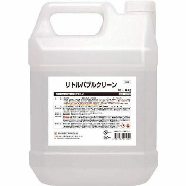 ・低泡性のアルカリ性脱脂洗浄剤で、洗浄後の泡切れが早いです。・汚れに応じて原液〜水で100倍希釈して使用してください。・超音波洗浄に適しています。・高温(80℃まで)でも使用可能です。・機械工場、その他工作機械の洗浄。・シャワー洗浄、超音波洗浄、野外での洗浄にも最適です。・希釈倍率：原液〜水で100倍希釈・pH値：13〜14・容量(kg)：4・液性：アルカリ性・色：無色・液性：アルカリ性・主成分：界面活性剤、pH調整剤、グリコールエーテル系溶剤、キレート剤・液性：アルカリ性・使用できないところ：家具・畳・木床・水がしみこむもの・車体ボディ・アルミ製品・タイル目地・プラッスチック製品・塗装面など・生産国 日本・JANコード 4989933905322・質量 4.250kg・コード：760-6419 ・品目：S2772S-2772楽天 HD店　
