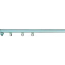 【メーカー在庫あり】 S323000 トーソー(株) TOSO 中型シルバーレール3m(001378961) S32-3000 HD店