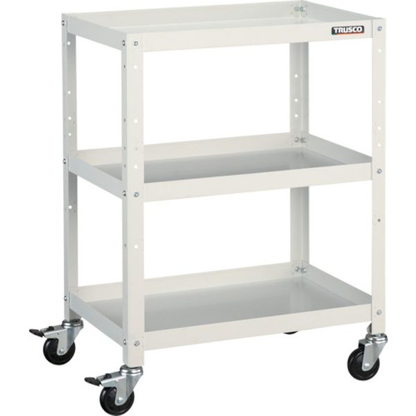 【メーカー在庫あり】 RBW863W トラスコ中山(株) TRUSCO ツールワゴン ラビットワゴン 600X400 ゴム車輪 ホワイト RBW-863 W HD店