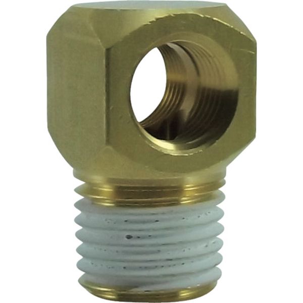 ・シール加工(ねじ部)。・接続口径D1：R1/4・接続口径D2：Rc1/8・タイプ：チーズ・使用流体：空気・水・使用流体：空気・水・流体温度：-5〜60℃・使用圧力：1.5MPa(圧縮空気)、0.3MPa(工業用水)・本体:黄銅・生産国 日...