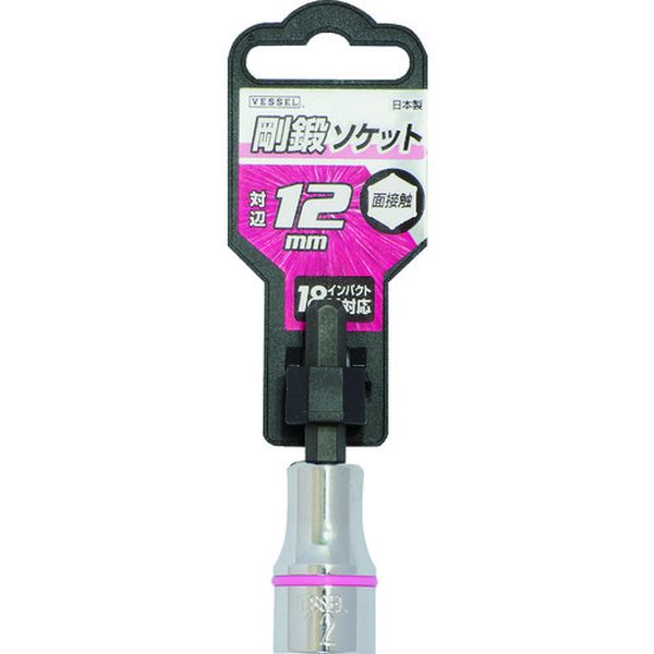 ・配管・配線支持金具取り付け他、六角ボルトナット締め付けに適しています。・特許・軸部圧入式構造でガタつき、軸抜けがありません。・面接触型6角ソケットです。・軸部とソケット部をそれぞれ最適な硬度で熱処理しているのでねじれに強い特性があります。・配管・配線支持金具取り付け他、六角ボルトナット締め付けに。・対辺寸法(mm)：12・軸寸法(mm)：6.35・全長(mm)：60・対辺形状：6角・タイプ：ショート・外径(mm)：18・18Vインパクト対応・クロムバナジウム鋼(Cr-V)・生産国 日本・JANコード 4907587345851・質量 40g・コード：310-7761 ・品目：SA201260SA201260楽天 HD店　