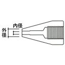 ・寸法(mm)内径×外径:1.3×3.0・ステーション本体(No.474)、はんだ除去コテ、フィルターパイプ、クリーニングピン(ノズルφ1用、ヒーター用)×各1、クリーニングドリル(ノズルφ1用)、セラミックペーパーフィルター(S)×2、(L)×4、スプリングフィルター×3、シリコングリス、コテ台、スパナ、焼き付け防止剤・生産国 日本・JANコード 4962615010156・質量 10gA1501 HD　