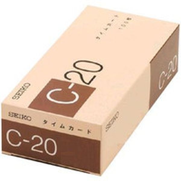 【メーカー在庫あり】 CAC20 セイコープレシジョン(株) SEIKO タイムカード CA-C20 HD店