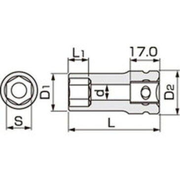 【メーカー在庫あり】 4NV13L100 TONE(株) TONE インパクト用超ロングソケット 13mm 4NV-13L100 HD店