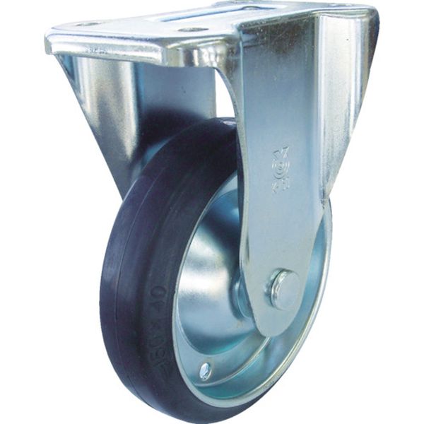 【メーカー在庫あり】 プレート式 固定 キャスター ゴム 車輪径150mm PMタイプ PMR型 取付寸法112×50(100×56) PMR-150WB HD店